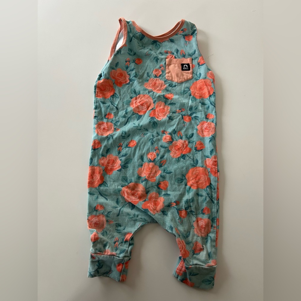 Floral Romper with Pocket